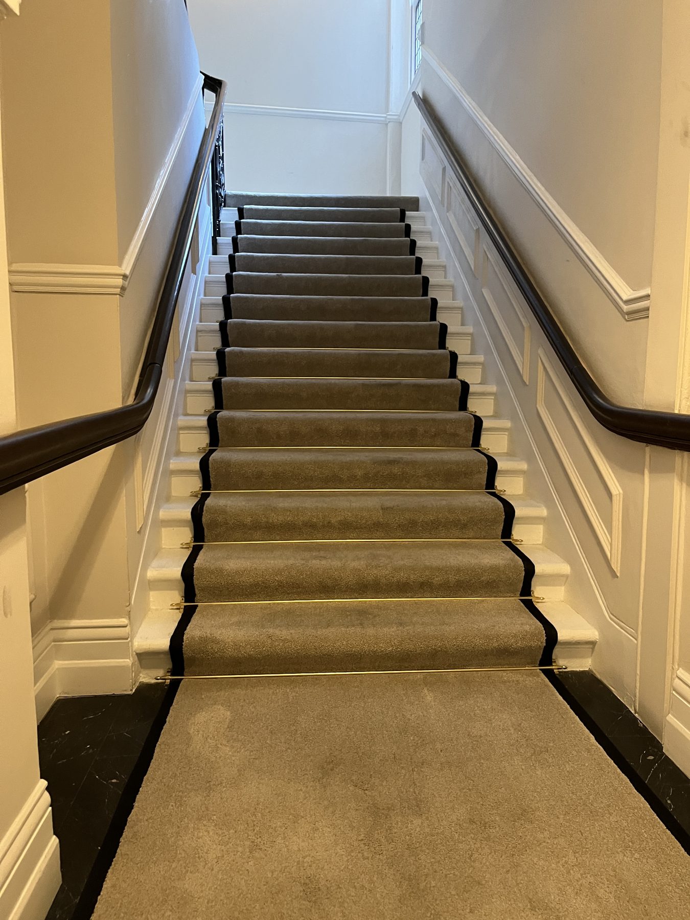 Stair Runners at The Waldorf Carpets showroom in Maida Vale