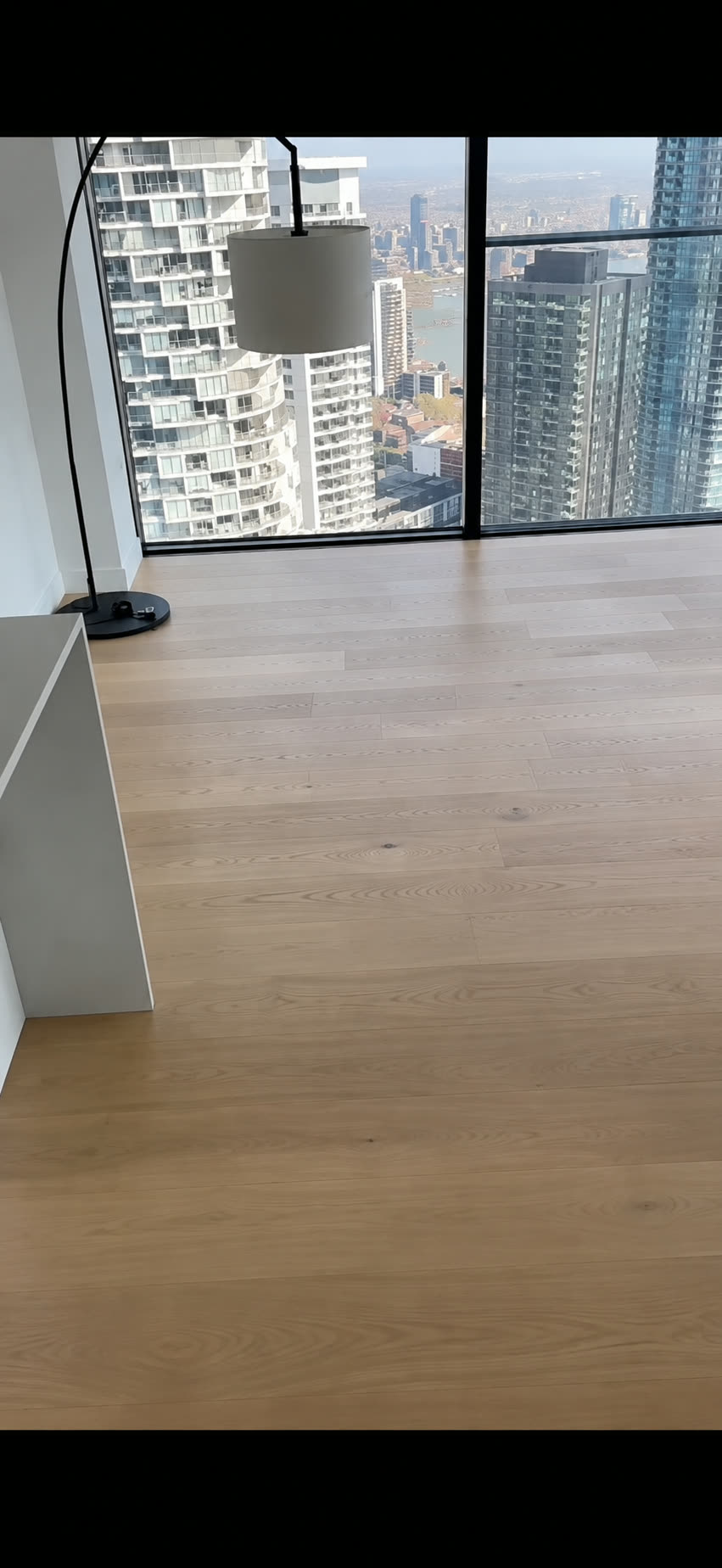 Canary Wharf apartment flooring — main view